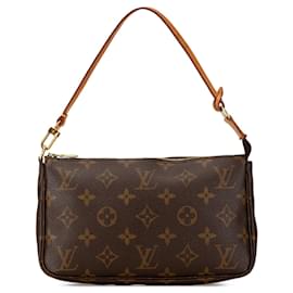 Louis Vuitton-Sac à épaule Pochette Accessoires Monogram Louis Vuitton marron-Marron