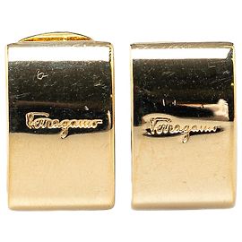 Salvatore Ferragamo Orecchini a clip placcati in oro Ferragamo D'oro