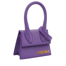 Jacquemus-Sacoche Le Chiquito en daim violet de Jacquemus-Violet