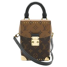 Caixa de câmera NM em lona Monogram reverso Louis Vuitton Marrom