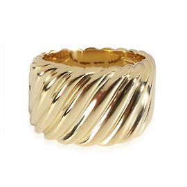 David Yurman Sculpted Cable Contour Ring in 18k Yellow Gold Other