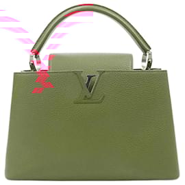 Louis Vuitton-Louis Vuitton Parnassea Capucines PM Handbag in Red M42237-Red