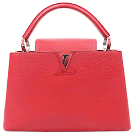 Louis Vuitton-Sac à main Louis Vuitton Parnassea Capucines PM en rouge M42237-Rouge