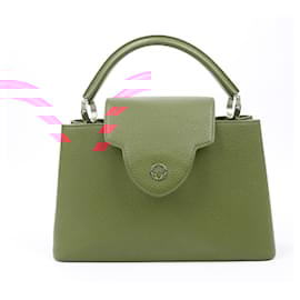 Louis Vuitton-Louis Vuitton Parnassea Capucines PM Handbag in Red M42237-Red
