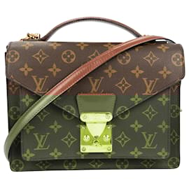 Louis Vuitton-Louis Vuitton Canvas Monogram Monceau Handbag-Brown