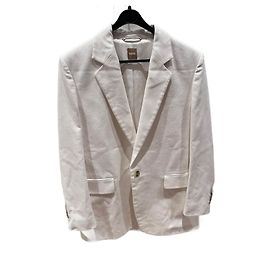 Hugo Boss White Cotton Jacket White
