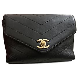 Borsa Chanel in pelle nera Nero