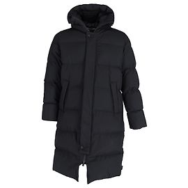 Herno Laminar gesteppte Windstopper Daunenparka mit Kapuze aus schwarzem Polyester. Schwarz