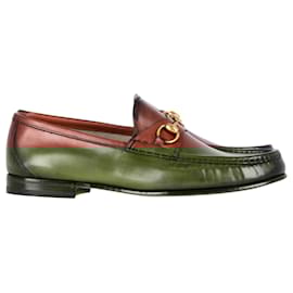 Gucci-Gucci Brown Horsebit 1953 Loafers in Brown Leather-Brown