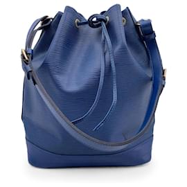 Louis Vuitton-Sac seau à épaule Noe Noé en cuir Epi bleu vintage-Bleu