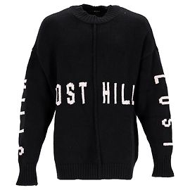Yeezy Saison 5 Lost Hills Pullover aus schwarzer Wolle Schwarz