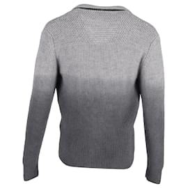 Tom Ford- Tom Ford Gradient Shawl Collar Cardigan in Grey Cashmere-Grey