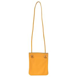 Hermès-Sac Aline Mini en cuir Swift Hermès jaune-Jaune,Camel