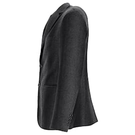 Ermenegildo Zegna-Ermenegildo Zegna Single-Breasted Blazer in Grey Wool-Grey