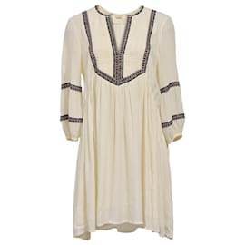Robe Mini Ba&Sh en Viscose Écrue Blanc Écru