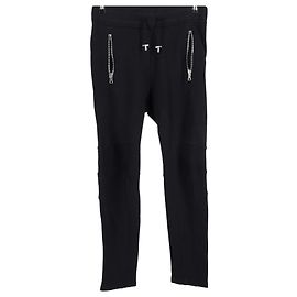 Schwarz Baumwolle Prägung Logo Jogginghose von Balmain Schwarz