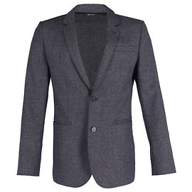 Giorgio Armani Single-Breasted Blazer jacket in Grey Wool Grey