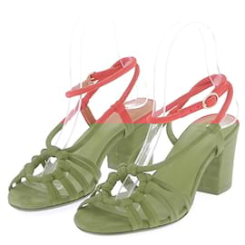 SéZane-Sézane sandals T.EU 36 Leather-Orange