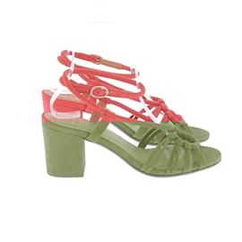 SéZane-Sézane sandals T.EU 36 Leather-Orange
