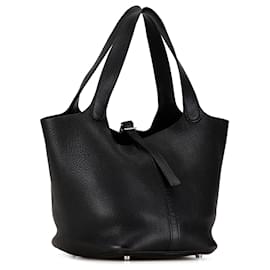 Hermès-Hermès Picotin 22 en Togo noir-Noir