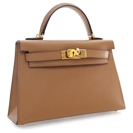 Hermès-Hermès Mini Kelly Sellier 20 en Epsom marron-Marron