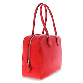 Hermès-Hermès Rouge Chèvre Mysore Plume 28-Rouge