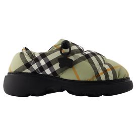 Mule Basse Pillow - Burberry - Nylon - Beige Grigio