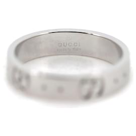 Autre Marque-Anel Icon S Gucci K18 Ouro Branco Tamanho 10 em Ótimas Condições-Outro