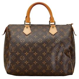 Autre Marque-Louis Vuitton Monogram Speedy 30 Handbag M41526 Brown PVC Leather in Good Condition-Other