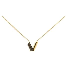 Autre Marque-Louis Vuitton LV&ME V Necklace M61077 Gold Plated in Great Condition-Other