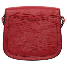 Louis Vuitton-LOUIS VUITTON Epi Saint Cloud GM Sac à épaule Rouge M52197 LV Auth 83607-Rouge