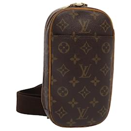 Louis Vuitton-LOUIS VUITTON Monogram Pochette Gange Sac à épaule M51870 LV Auth bs16322-Monogramme