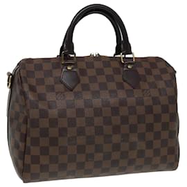 Louis Vuitton-LOUIS VUITTON Sac à main Speedy Bandoulière 30 Damier Ebene N41367 LV Auth 84744-Autre