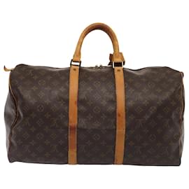 Louis Vuitton-LOUIS VUITTON Monogram Keepall 50 Sac de Boston M41426 LV Auth 82814-Monogramme