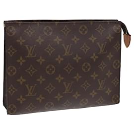 Louis Vuitton-LOUIS VUITTON Monogram Poche Toilette 26 Pouch M47542 LV Auth 82917-Monogramme