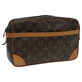 Louis Vuitton-LOUIS VUITTON Monogram Compiegne 28 Clutch Bag M51845 LV Auth 84708-Monogram