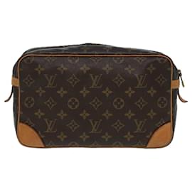 Louis Vuitton-LOUIS VUITTON Monogram Compiegne 28 Clutch Bag M51845 LV Auth 84708-Monogram