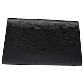 Louis Vuitton-LOUIS VUITTON Pochette Art Déco Epi Noire M52632 LV Auth 82936-Noir