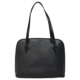 Louis Vuitton-LOUIS VUITTON Sac à épaule Epi Lussac Noir M52282 LV Auth 81770-Noir