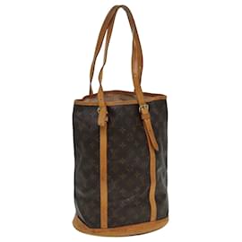 Louis Vuitton-LOUIS VUITTON Sac à épaule Monogram Bucket GM M42236 LV Auth 83638-Monogramme