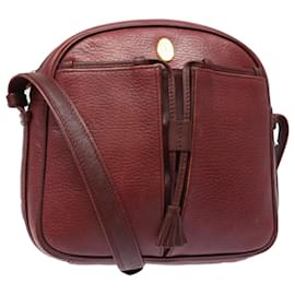 Cartier-CARTIER Sac à épaule Must Line Cuir Bordeaux Auth ki4680-Bordeaux