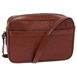 Louis Vuitton-LOUIS VUITTON Sac à épaule Epi Trocadero 23 Marron M52313 LV Auth 84699-Marron