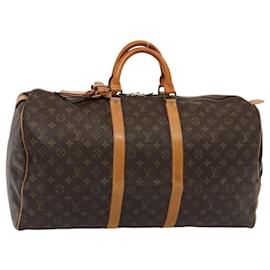 Louis Vuitton-LOUIS VUITTON Monogram Keepall 55 Sac de Boston M41424 LV Auth 83060-Monogramme