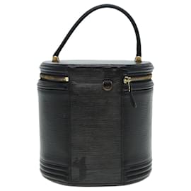 Louis Vuitton-LOUIS VUITTON Epi Cannes Hand Bag Black M48032 LV Auth bs16424-Black