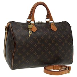 Louis Vuitton-LOUIS VUITTON Monogram Speedy Bandoulière 35 Sac à main M41111 LV Auth 84743-Monogramme