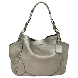 Prada-Sac à épaule PRADA en cuir doré Auth bs16331-Autre