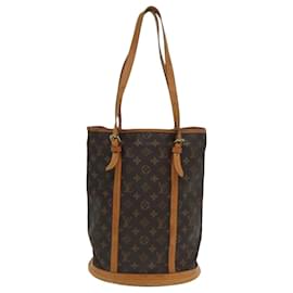 Louis Vuitton-LOUIS VUITTON Sac à épaule Monogram Bucket GM M42236 LV Auth 80679-Monogramme