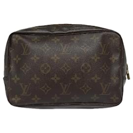 Louis Vuitton-LOUIS VUITTON Monogram Trousse Toilette 23 Sac Clutch M47524 LV Auth 78927-Monogramme