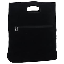 Gucci-Sac à main GUCCI en daim noir Auth bs16436-Noir