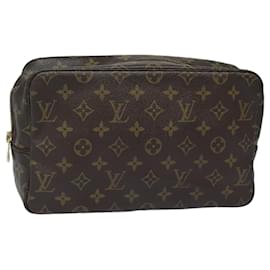 Louis Vuitton-LOUIS VUITTON Monogram Trousse Toilette 28 Sac Clutch M47522 LV Auth 81095-Monogramme